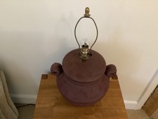 Heavy Terracotta Style Urn Table Lamp Base Neoclassical Design 25” high 9kg