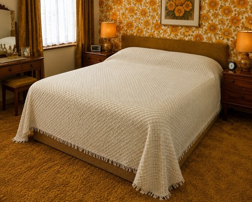 Vintage candlewick bedspread - candlewick,