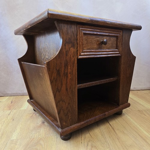 Vintage oak side table - vintage,