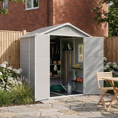 6x6ft plastic garden shed - 6x6ft,