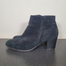 Gabor Black Suede Ankle Boots