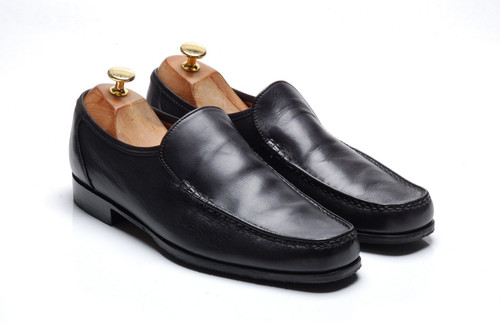 Barker black calf moccasins - barker,
