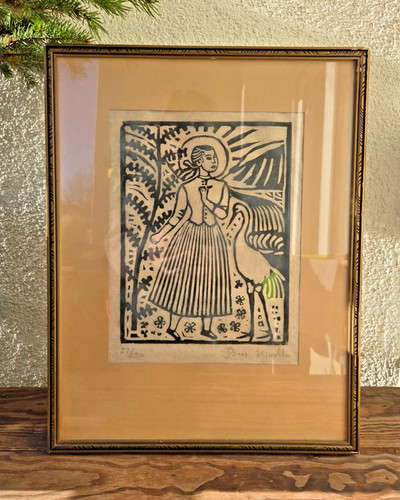 Original woodcut bror - by,
