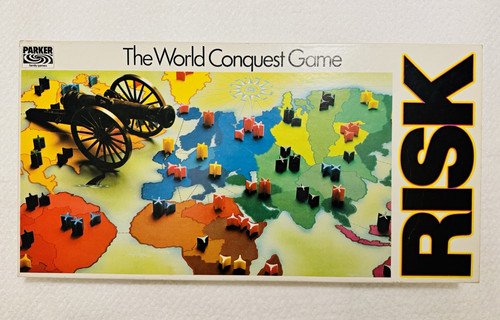 Vintage 1985 risk board - vintage, game