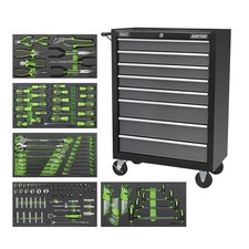 1x Sealey 8 Drawer Black/Grey
