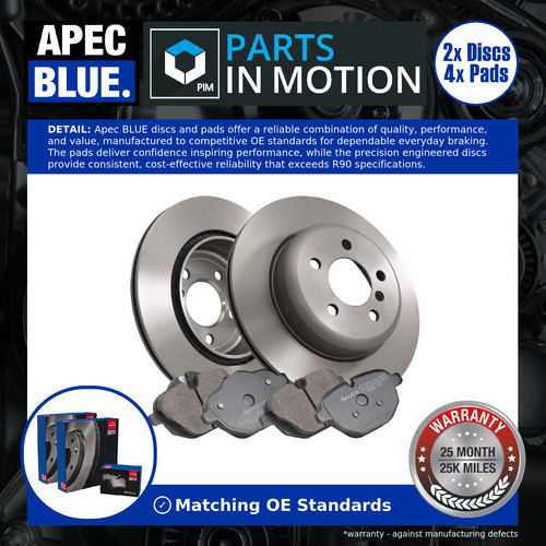 Vented brake discs - 2x,