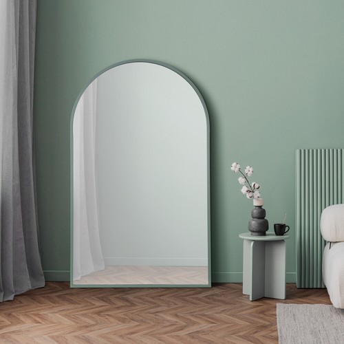 Wide metal arch mirror - mirror,