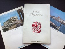 P&O - SS " Reina Del Mar" 2 Menus & Todays Programmes - 1968