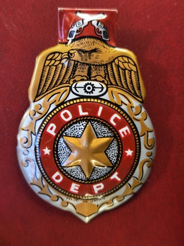 Vintage toy police badge - police,