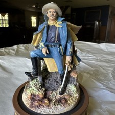 John Wayne Limited Edition Franklin Mint Hand Painted Figure Sculpture Soldier
