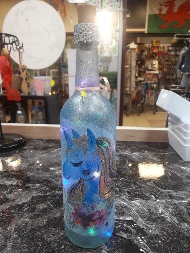 Unicorn light bottle - up,