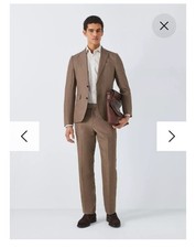 John Lewis Men’s Cambridge Linen Blazer Jacket – Brown – Size 36 – NWT RRP £150 