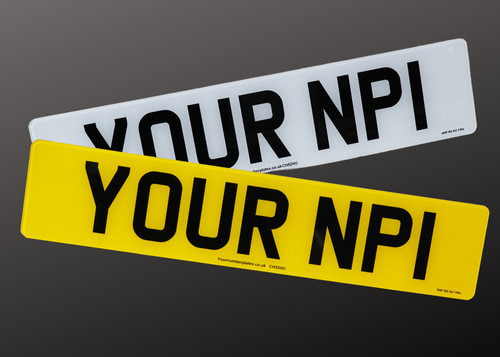 Pair number plates - pair,
