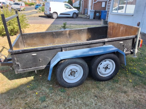 Double axle braked - braked, trailer