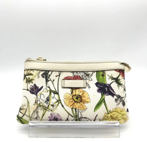 Gucci floral pouch unused - gucci,