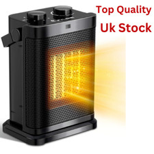 1500 Watt Powerful Ceramic Fan Heater Portable Heater & 2 Heat Low/High Setting