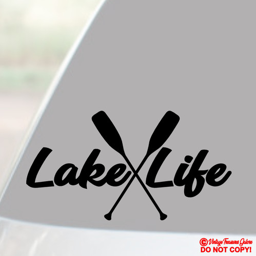 Lake life vinyl - lake, sticker