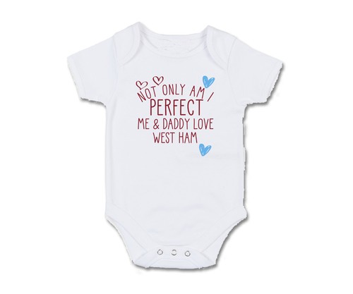 West ham baby grow - west, bodysuit