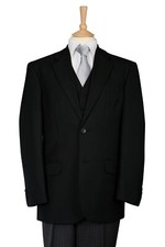 BLACK FUNERAL MASONIC SUIT