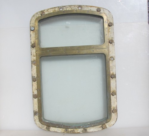 Huge antique brass porthole - brass,
