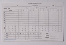 Cricket Umpire Match Cards -