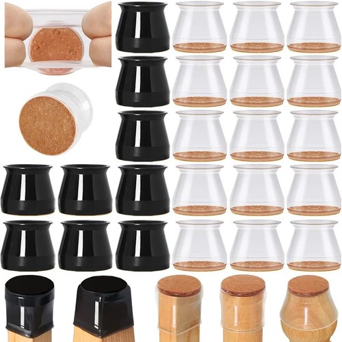 Silicone chair leg caps - silicone, floor