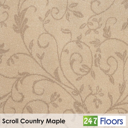 Scroll country maple patterned - scroll,
