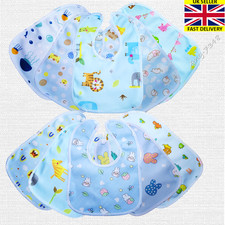 5-Piece Baby Bibs Waterproof & Soft Cotton Animal Print Feeding & Drooling 3-24m