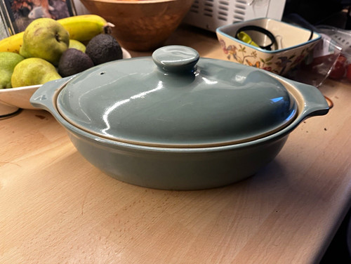 Denby oval stoneware casserole - denby,