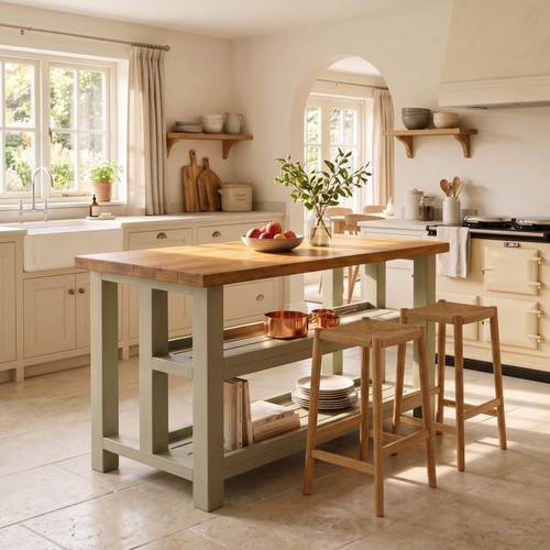 Highland sage green solid wood - green,