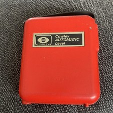 Vintage Red Cowley Automatic Level with original Leather Carry Case 