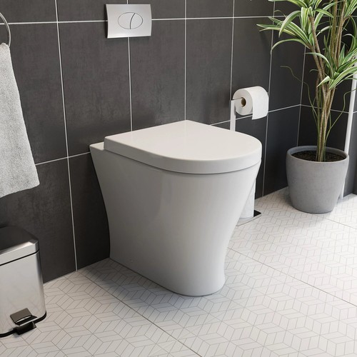 Back wall toilet btw pan - wc,