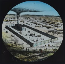 THE TABERNACLE BUILT MY MOSES C1890 Magic Lantern Slide CHRISTIAN RELIGION BIBLE