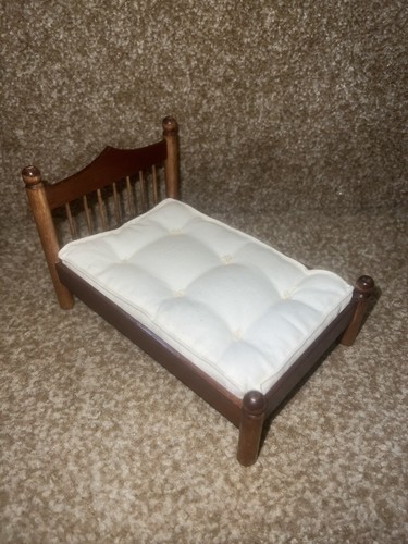 Dolls house bed handmade - dolls,