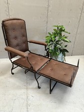 Victorian Metal Folding Steamer Chair, Therapy Or Campaign Chair *can Deliver