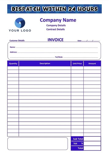 Personalised duplicate invoice - personalised,