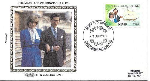 Nevis 1981 fdc benham - nevis,