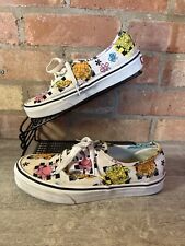 Vans Spongebob Airbrush style Uk 6 trainers / shoes Off White