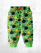 Ex Frugi Baby Character Crawlers Joggers in Green Spiders Web (A Bit Defect)