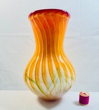 Large orange and white striped