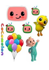 Cocomelon inspired Premium Edible Icing Sheet Cake Toppers Cake Decoration