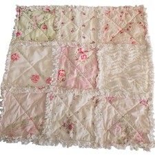 Vintage Rag Quilt Cushion