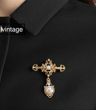 Vintage Style Gold Tone Pearl