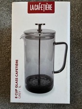 La Cafetiere 8-Cup Grey Glass Cafetiere 1L