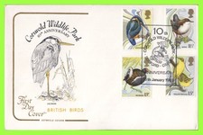 G.B. 1980 Birds set on Cotswold official First Day Cover, Cotswold Wildlife Park