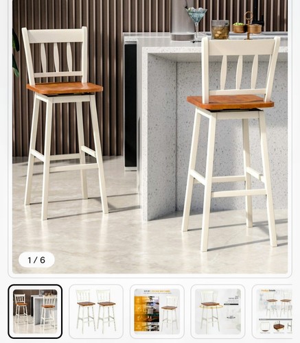 Set swivel wooden bar - of,