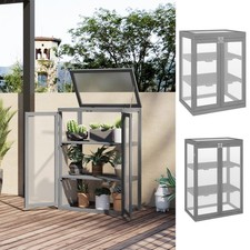 Mini Wood Greenhouse Cold Frame Garden Flower Planting Box Growhouse 3 Types