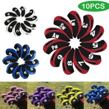 10Pack Neoprene Golf Club Iron Head Cover For Titleist Callaway Ping Taylormade