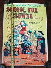Original Vintage Poster-  Edinburgh Festival - School for Clowns 
