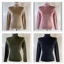 Ladies New Ex River  Island  Fine Knit Polo Neck 4 Colours Size 6-18